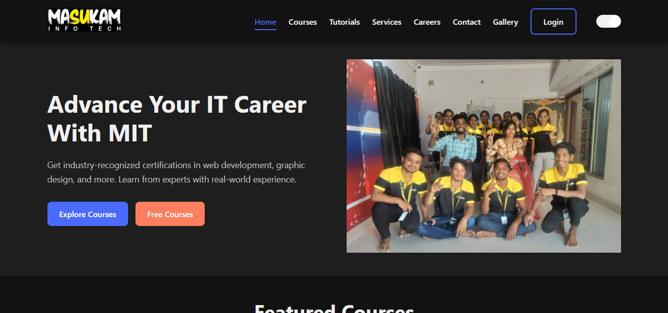 Masukam Info Tech WebApp